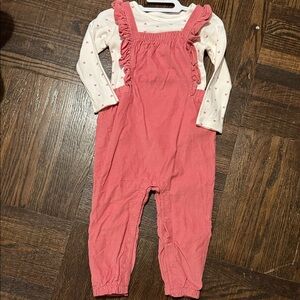 3 x 20 Pink Ruffled Kids Overalls